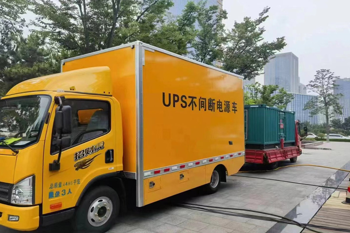 许昌发电机租赁施工现场