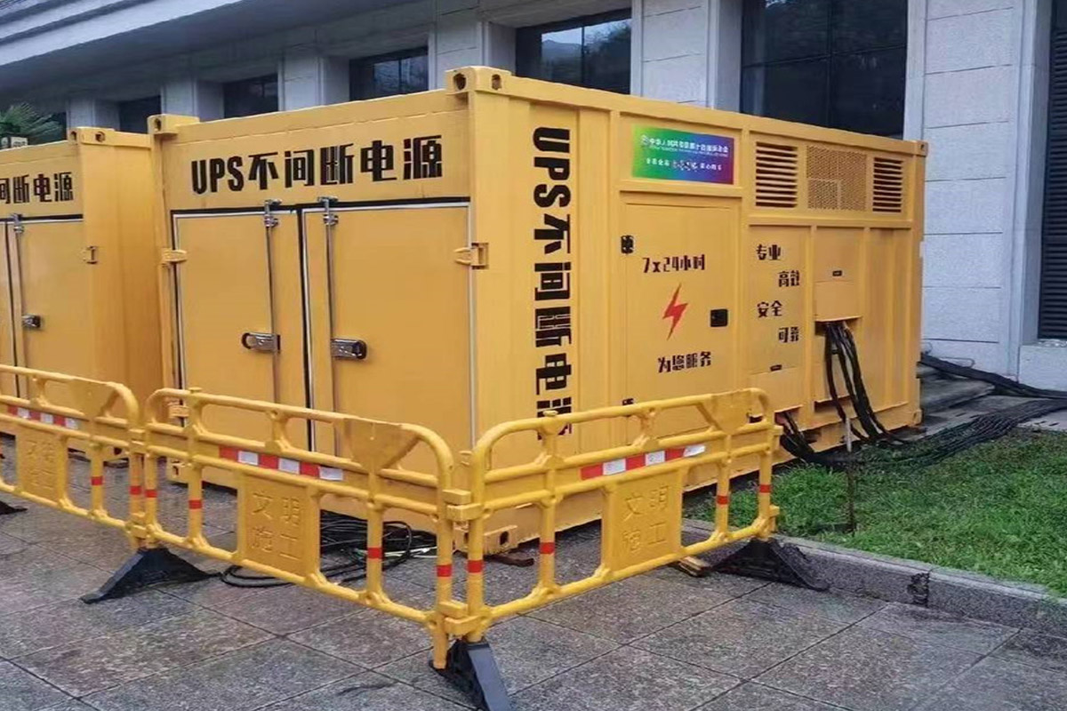 许昌发电机租赁施工现场