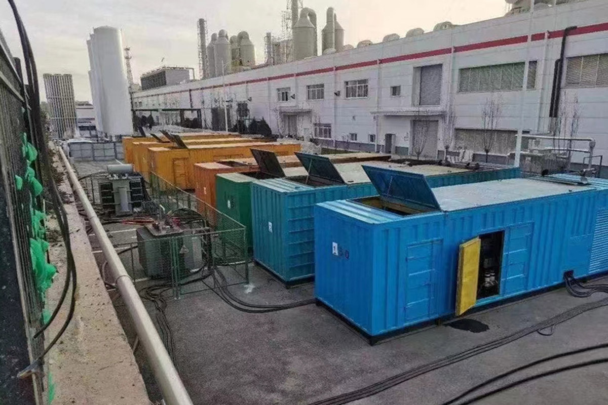 许昌发电机租赁施工现场